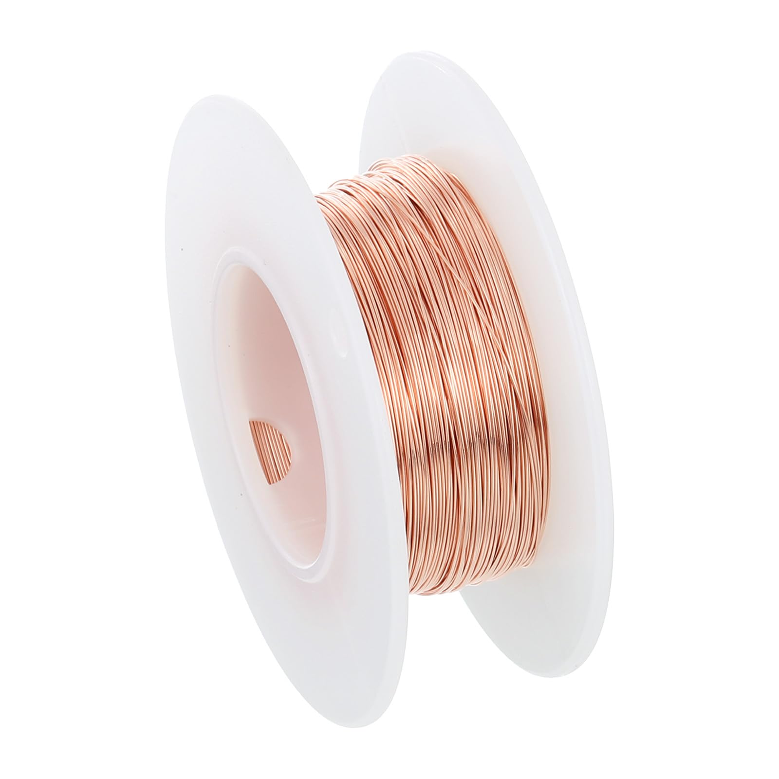 PATIKIL 164 Feet 99.9% Solid Bare Copper Wire, 28 Gauge Pure Copper Wire 0.3mm Soft Beading Wire Metal Plant Stem Ties for Jewelry Craft (50m)