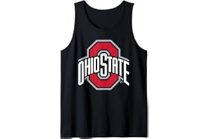 ELITE AUTHENTICS Ohio State Buckeyes Icon Logo Black Officially Licensed Tank Top
