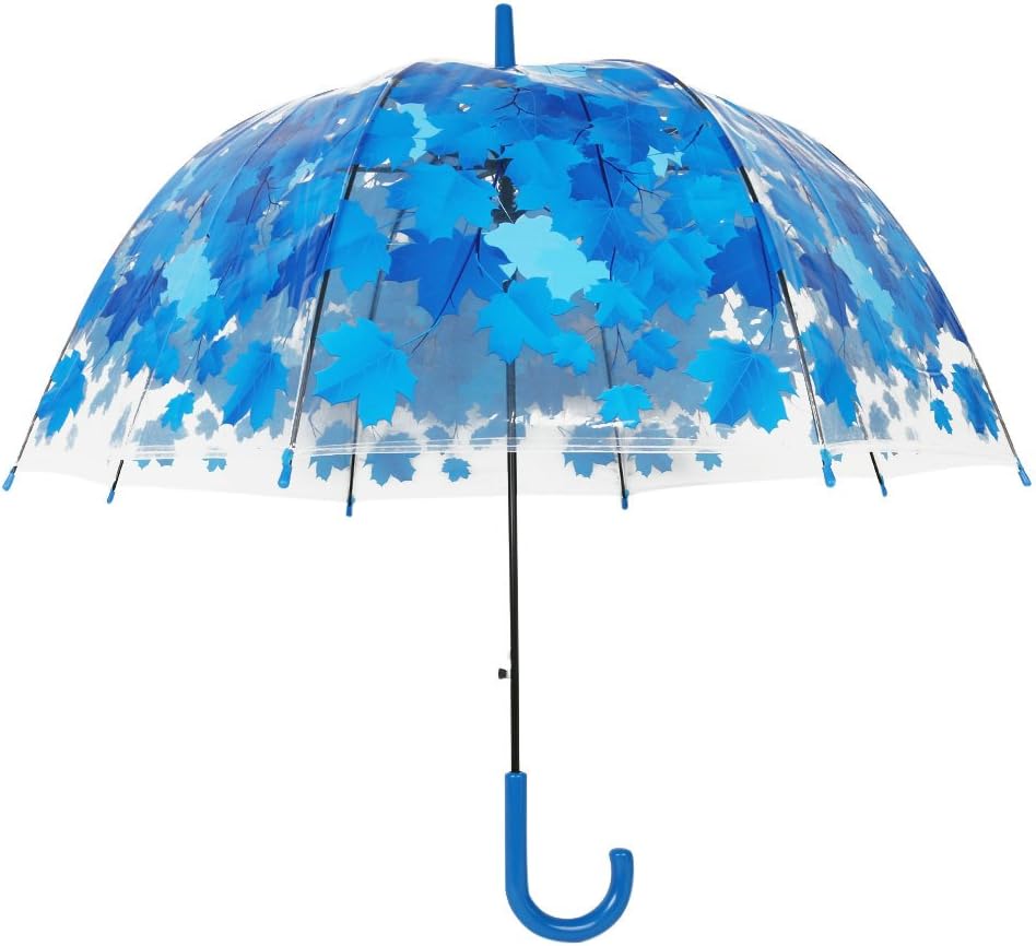 Mushroom Umbrella Automatic Open Transparent Umbrella Long Handle Cute