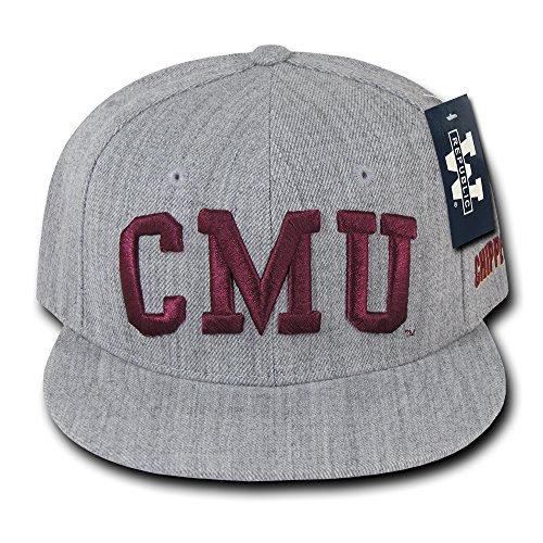 The Freshman College Snapbacks Game Day Cap (Central Michigan, Heather Gray)