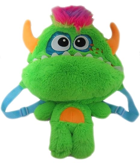 Monster Kinderrucksack Kinder Rucksack Tasche Kindergartentasche Kindergarten Jungen Mädchen Plüsch bunt 9028
