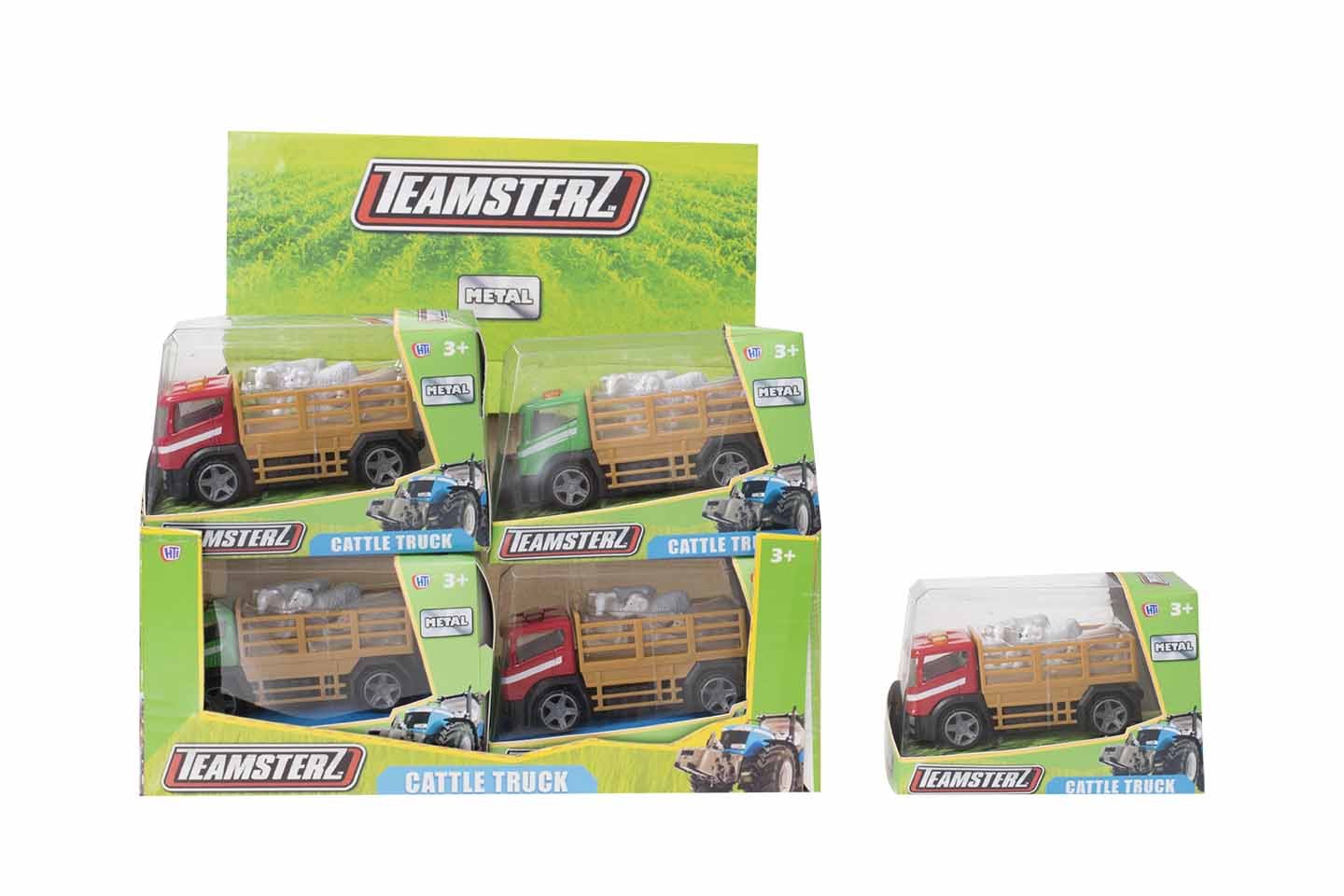 Teamsterz Die Cast Metal Cattle Truck - 2 Assorted Designs, One Chosen At Random