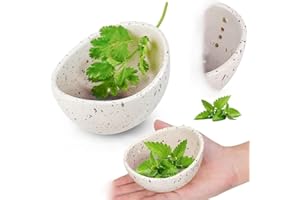 Zheigaoxea Resin Herb Stripper Bowl, Resin Herb Stripper, Handmade, Different Sizes of Round Holes, kitchenware for RKale, He