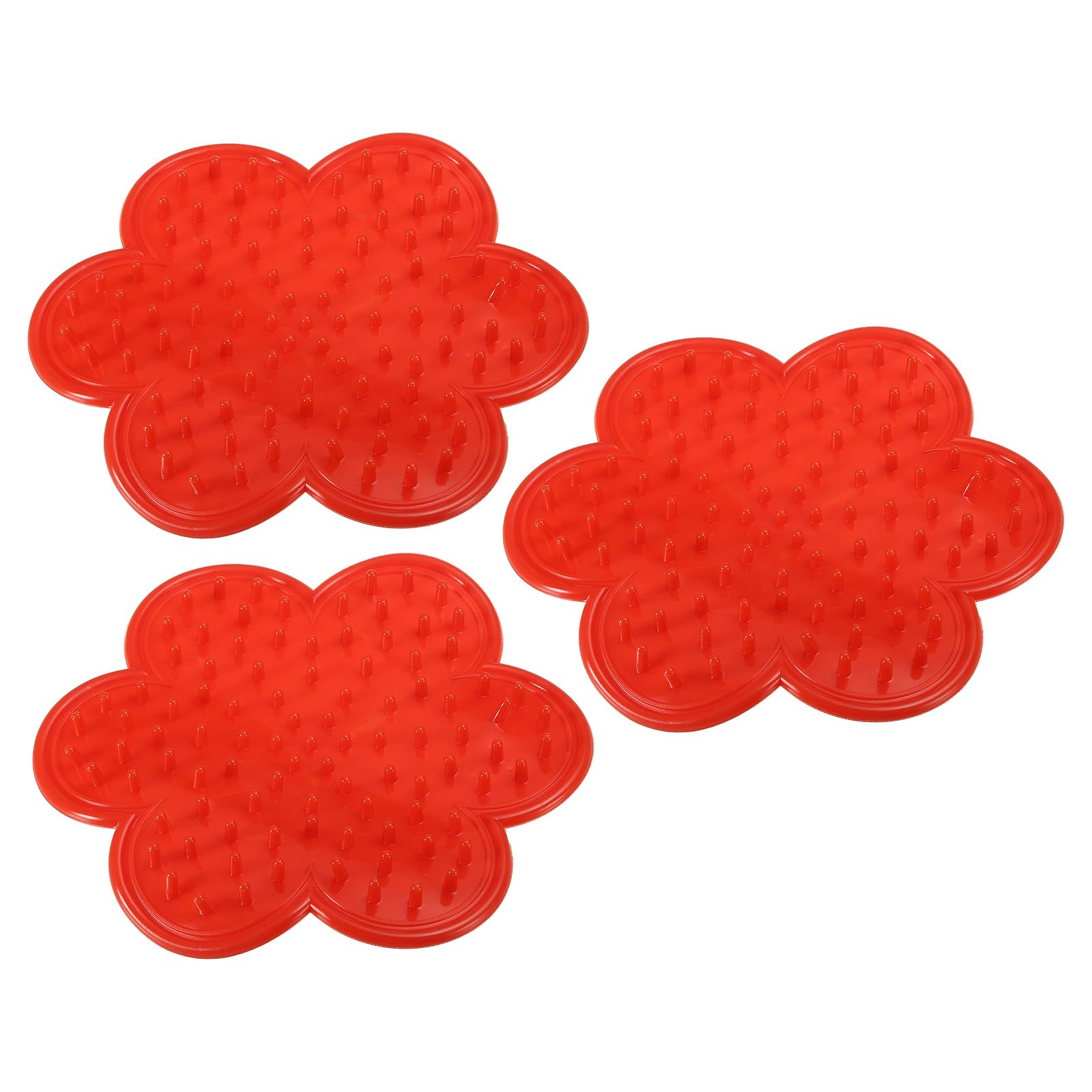 PATIKIL Rose Leaf Thorn Stripper, 3 Pcs Remover Tools for Florist Gardening, Red