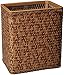 LaMont Home Carter Collection - Rectangular Wastebasket, Cappuccino