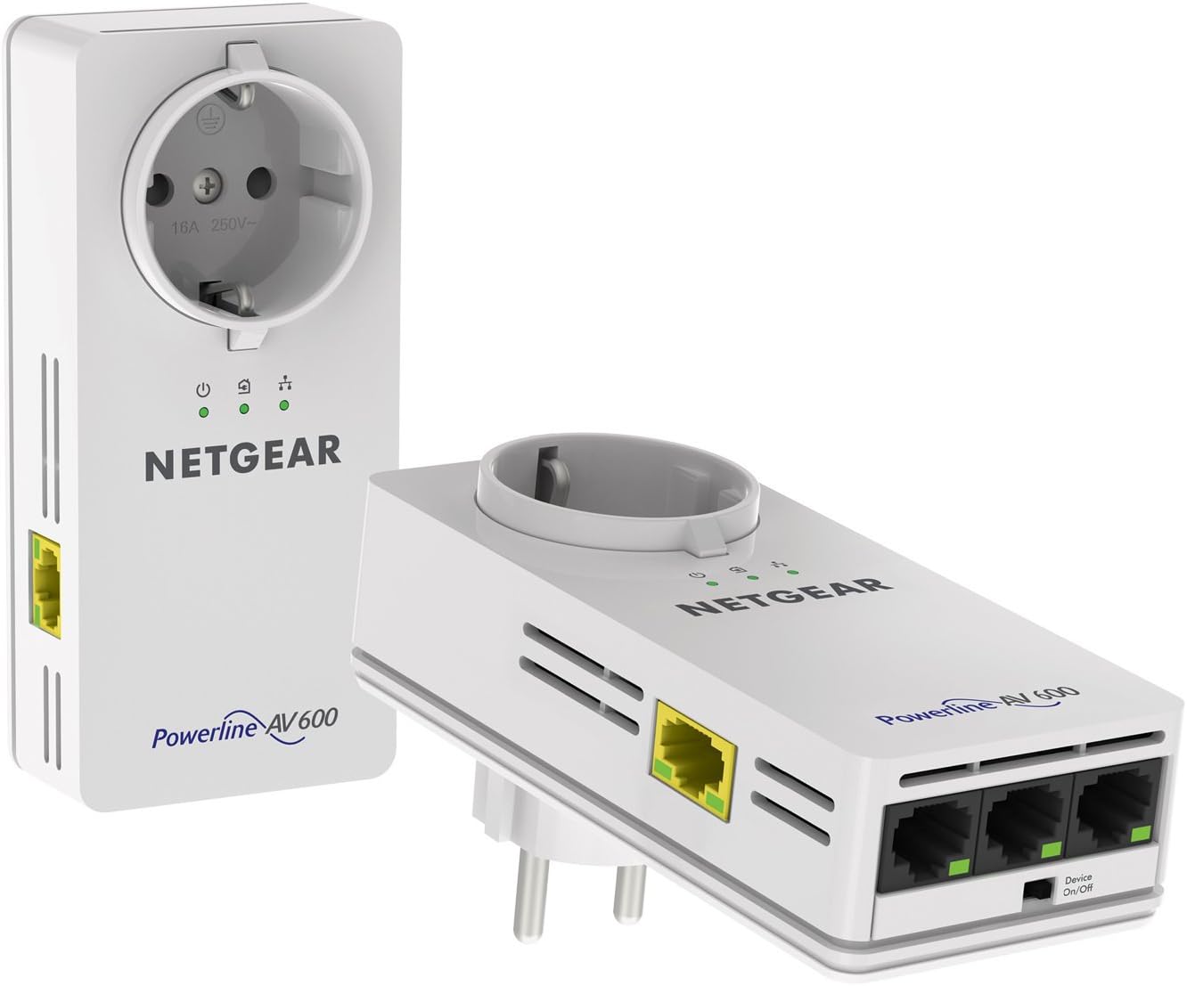 Netgear Xavb6504 100pes Powerline 600 Passthru 4 Port Amazon De Elektronik