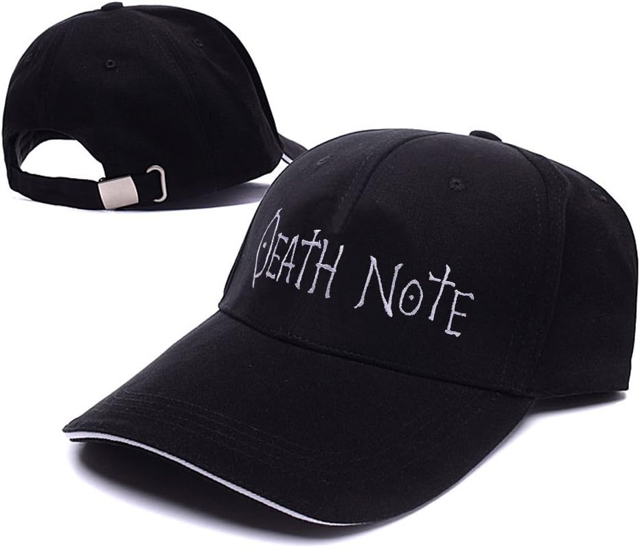 SUTONG Death Note Logo Adjustable Baseball Caps Unisex Snapback Embroidery Hats