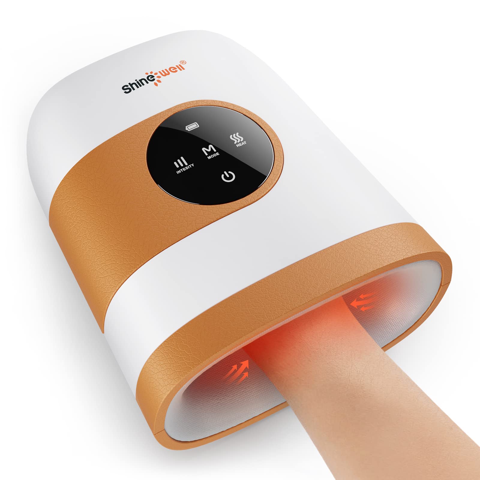 Photo 1 of SHINE WELL Cordless Hand Massager with Heat and Compression FSA HSA Eligible,Mothers Day Gifts,Gifts for Her,Birthday Gifts for Women and Men,Hand Massager Machine Relieve Hand Fatigue and Soreness