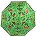 Babalu Kids Umbrella - Childrens 18 Inch Rainy Day Umbrella - Dinosaurs Green/Red