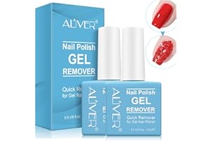 ZODENIS Gel Polish Remover (2 Packs), Gel Nail Polish Remover for Nails - Quickly & Easily Removes Gel Nail Polish Within 3-5 Minutes, No-irritating