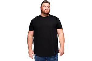 STRONGSIZE Men's Big and Tall Shirts – Stretch T-Shirt for Casual Wear (Available in Longer and Regular Length)