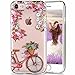 iPhone 7 Case,iPhone 8 Case,LUMARKE Vintage Floral Clear TPU with designs for Women Girls Slim Flexible Soft Silicone Protective Phone Case Cover for iPhone 7 /iPhone 8 -Flowers