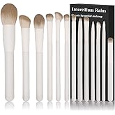 Intercilium Rains Makeup Brush Set Professional 13pcs๏ผPremium Synthetic Powder Foundation Contour Blush Concealer Eyeshadow Blending Liner Make Up Brushes Kit๏ผMilky B521๏ผ