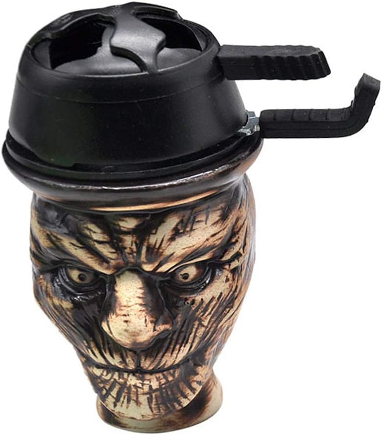 Hookah Bowl Set - Creative Hookah Ceramic Bowl + 2 Handle Metal Charcoal Holder Hookah Head Smoking Accessory