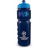 Hy-Pro UEFA Champions League 750ml Plastic Water Bottle – Official UCL Sports Bottle, Lightweight, Reusable, Leakproof, Kids & Adults
