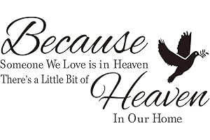 VANCETYNO Because Someone We Love is in Heaven There's a Little Bit of Heaven in Our Home Dove Olive Branch