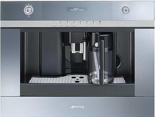Smeg CMSCU451S 24'' Linea Built-In Coffee Machine with Milk