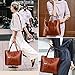 Women Top Handle Satchel Handbags Shoulder Bag Messenger Tote Bag Purse Brown