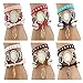 CdyBox Women's 6 Pack Inlay Diamond Wrist Watches Wrap Around Bracelet Analog Quartz Dress Wrist Watches Gifts