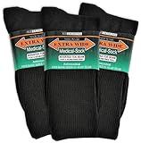 Extra-Wide Medical (Diabetic) Socks for Women (White), size 6-11