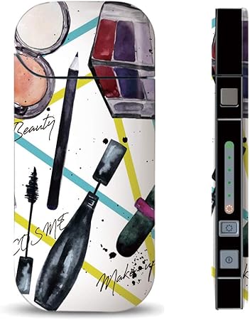 Amazon Iqos スキンシール Iqos専用 コスメ メイク 海外 デザイン 香水ボトル Lip リップ 水彩 かわいい オシャレ Iqos アイコス 表 裏 側面 全面対応 ノーブランド品 スキンシール