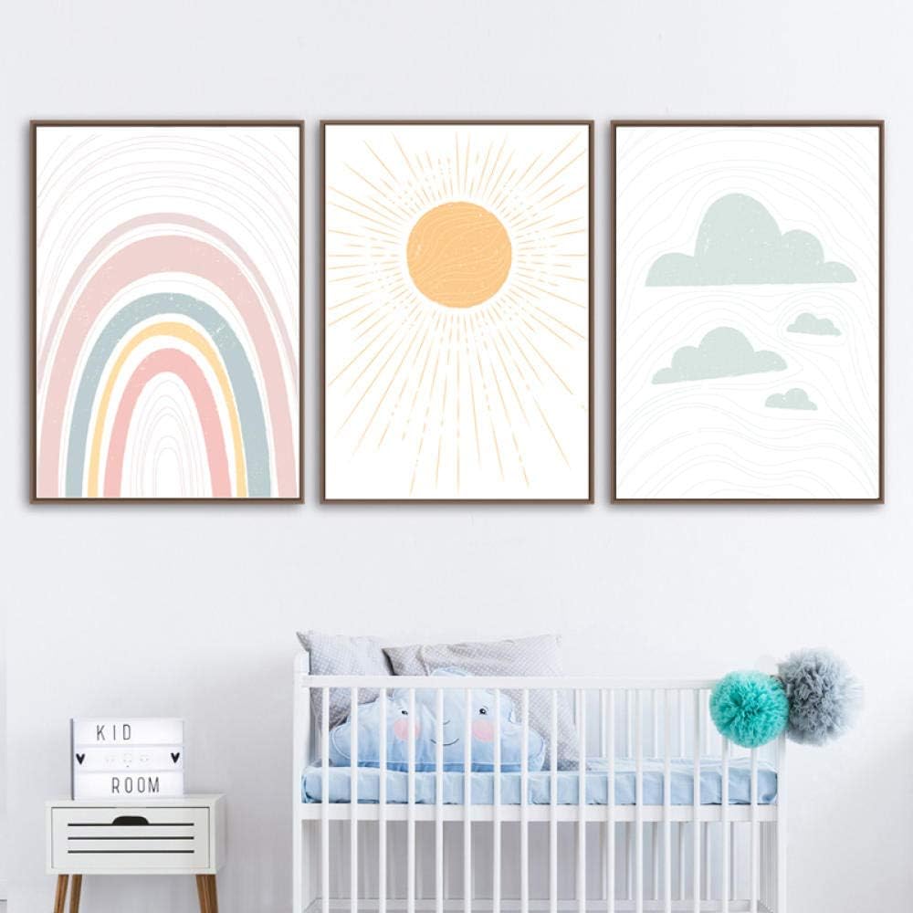 bright nursery prints