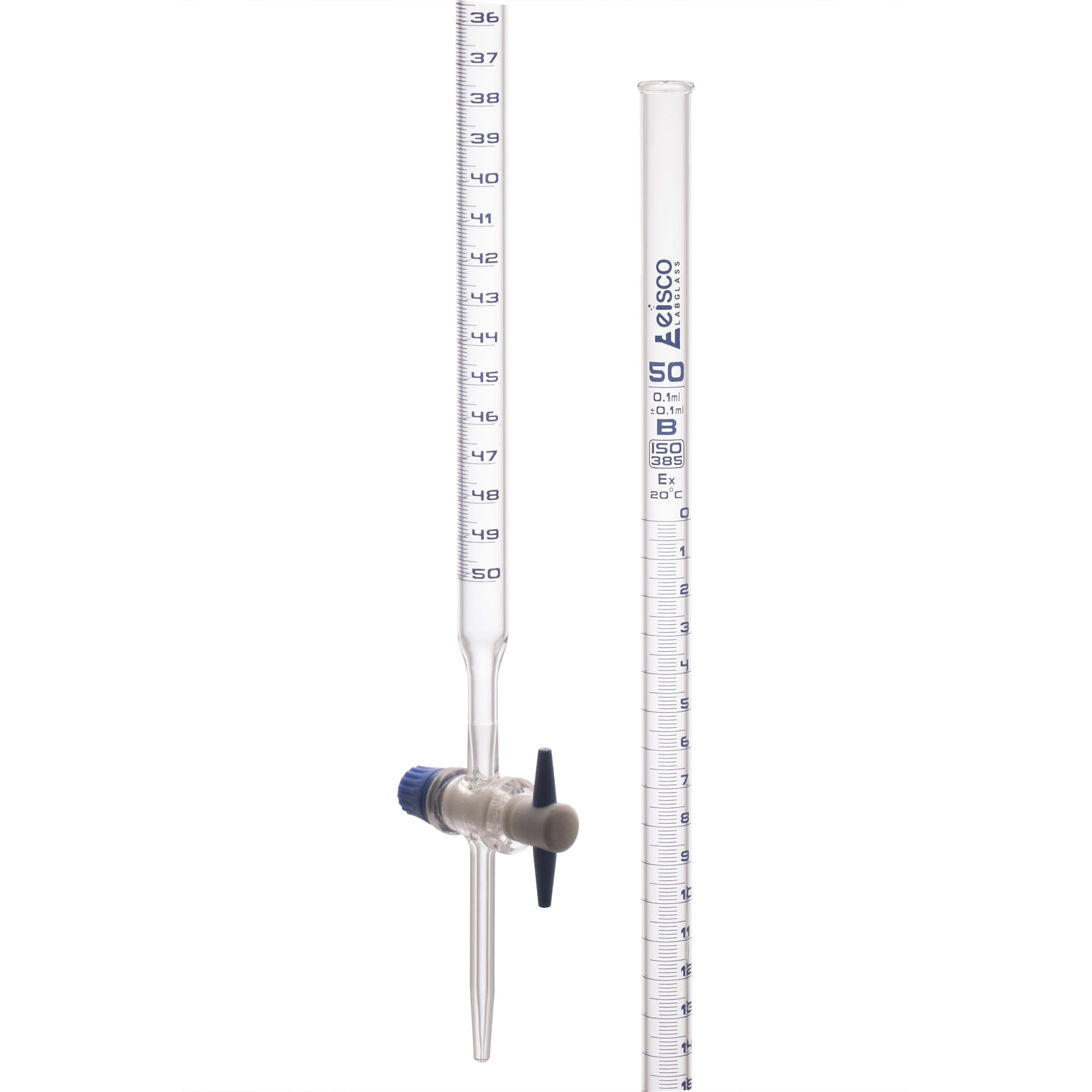 EISCO Burette, 50mL - Class B - with PTFE Stopcock