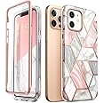 i-Blason Cosmo Series Case for iPhone 12 / iPhone 12 Pro 5G 6.1 inch (2020 Release), Slim Full-Body Stylish Protective Case with Built-in Screen Protector (Marble)