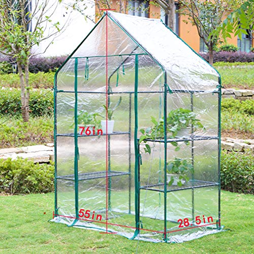 6 BestMassage+Portable+Mini+Outdoor+Greenhouse+Shelves