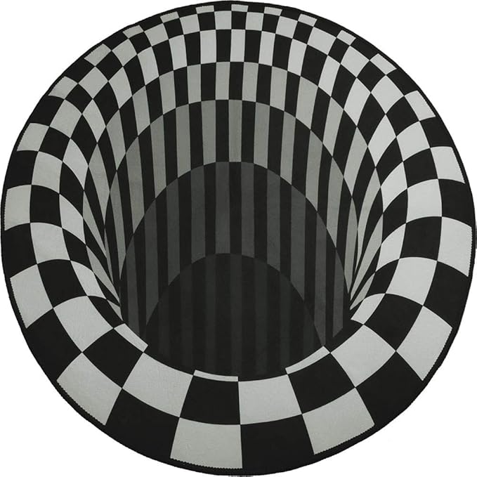 ZoneYan Vortex 3D Illusion Carpet, Vortex Carpet, Vortex Illusion Rug