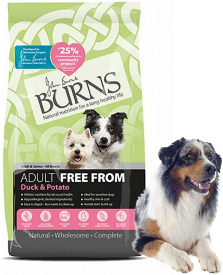 burns duck and potato dog food