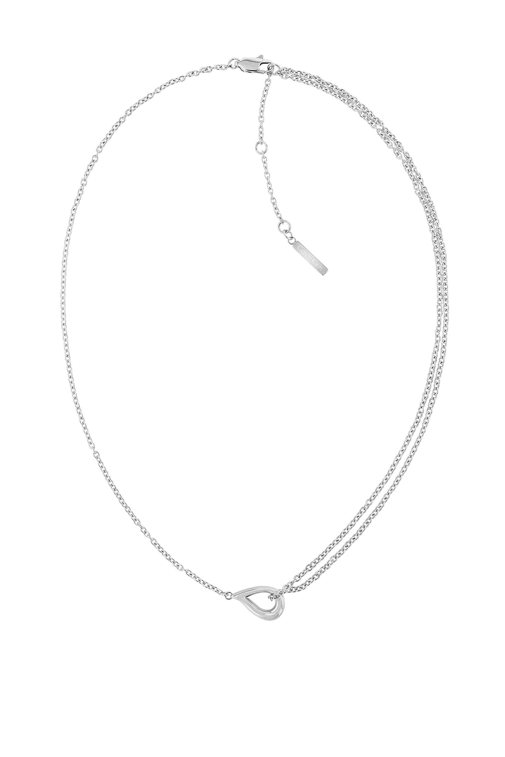 Calvin Klein Women's SCULPTURED DROPS Collection Necklace in Stainless Steel with a Charm - 35000080