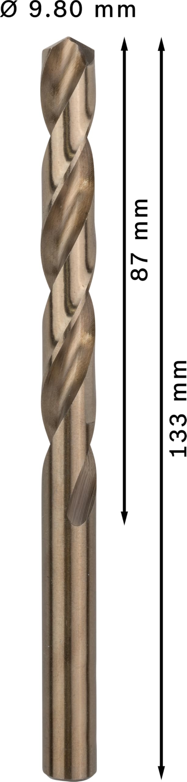 Bosch 5x PRO Stainless Steel HSS-Co Spiralbohrer (für Stahl, Edelstahl, Ø 9,80 mm, Professional Zubehör Bohrmaschine/Schrauber) 3