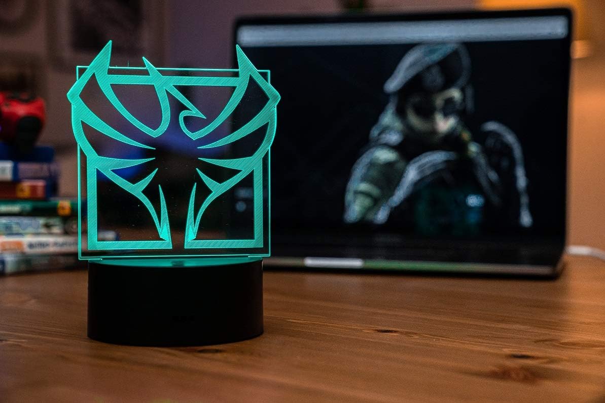 Six Siege LED Lamp - Zofia Operator - Rainbow Six Siege Decor for The Bedroom or Gaming Studio - Color Changing LED Nightlight Great for Cosplay Photoshoots with Any R6 Character