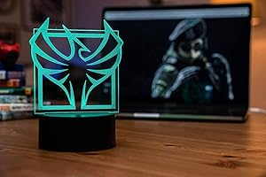 Six Siege LED Lamp - Zofia Operator - Rainbow Six Siege Decor for The Bedroom or Gaming Studio - Color Changing LED Nightlight Great for Cosplay Photoshoots with Any R6 Character