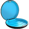 Retainer Case Orthodontic Dental Case: BVN Slim Braces Case, Mouth Guard Case, Denture Case, Teeth Aligner Case, Night Guard Case Container Storage Holder Black.