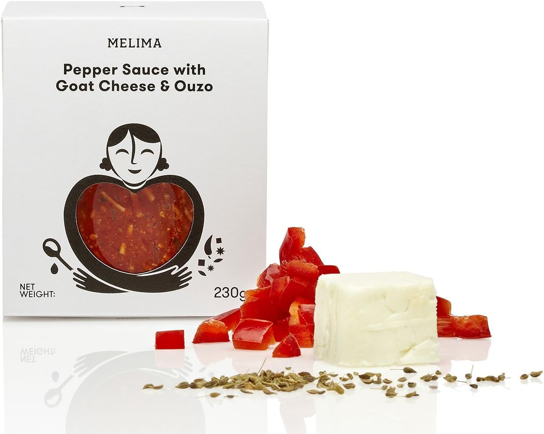 Melima Red Pepper Sauce with Goat Cheese and Ouzo 230 g
