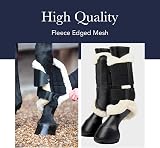 LeMieux Fleece Edge Mesh Brushing Horse Boots Black X-Large view 5