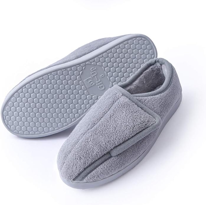 Damen Hausschuhe Mit Memory Foam - Orthopädisch Mit Klettverschluss