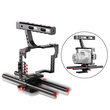 Handheld Estabilizador de la cámara, asa en forma con extraíble ...