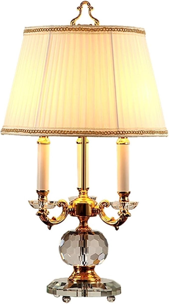 Living Room Bedroom Table Lamp 25.6"h كريستال الجدول مصباح الرجعية Living Room Bedroom Table Lamp 25.6"h كريستال الجدول مصباح الرجعية