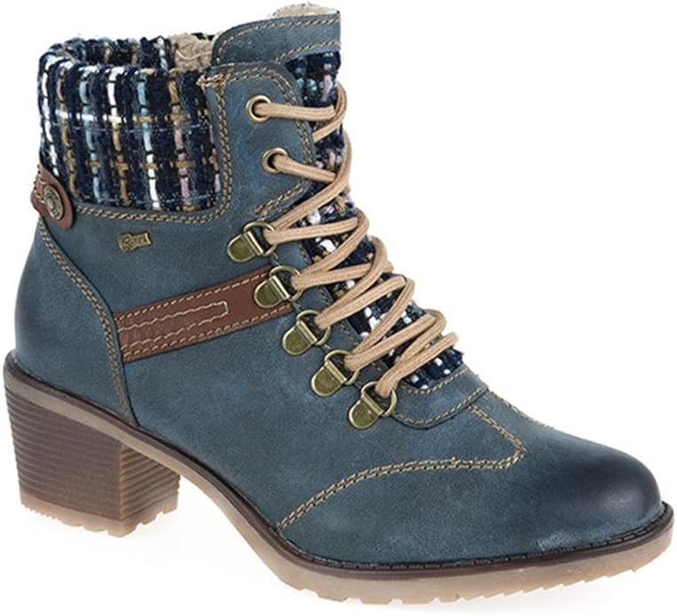 Pavers Relife Casual Ankle Boot 308 660 Blue Size 5 (38) Amazon.co