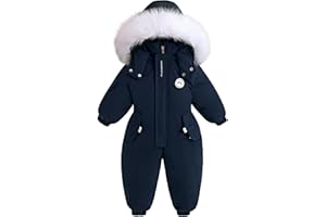 IBOBOOM Baby Snowsuit Toddler Snow Suit Winter Coat Clothes Ski Sled Puffer Jacket 1-4T