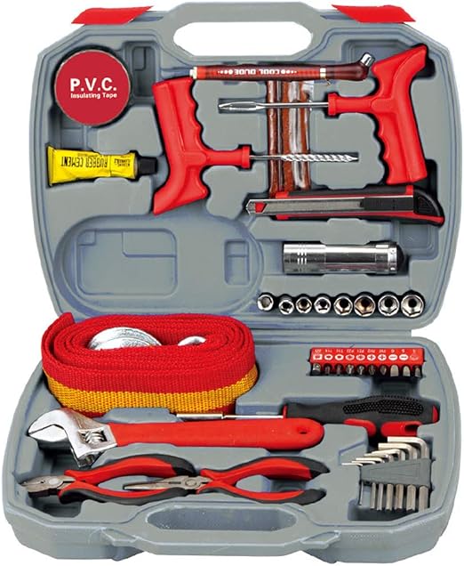 ZXZ-GO Coche de Emergencia 43PCS con Juego de Herramientas de Alto ...