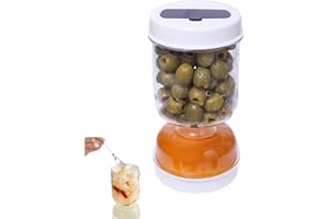 Suweiyuanshiyi Pickle Jar with Strainer Flip,Flip Olive Container for Kitchen Storage,Upside Down Pickle Kimchi Jar,Leakproof