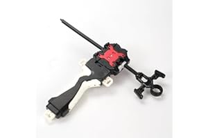 AIBREAY Battling Brust Launcher and Grip, Right/Left-Spin Launcher, Only Compatible with Burst Gyro Series（Black）