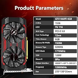 SURALLOW GTX 1660 TI 6GB Graphics