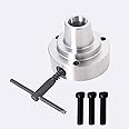 waltyotur 5C Plain Back Collet Lathe Chuck Fit, 5C Collet Lathe Chuck Closer 5C Collet Lathe Chuck Complete Tools for Lathe Use(5 Inch)