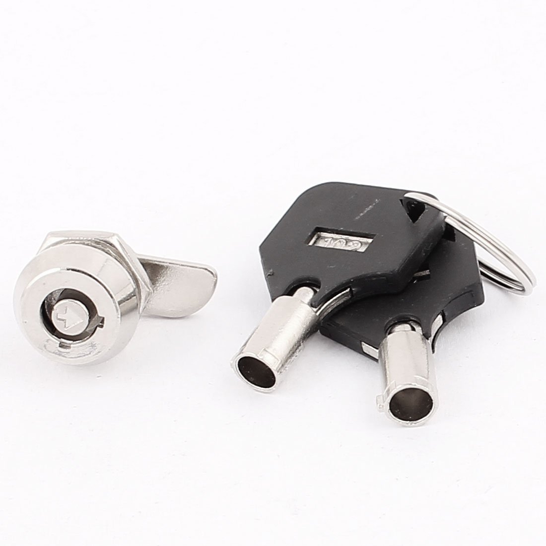 Sourcingmap 11mm Quarter Turn Cam Lock with 2 Keys for Mailbox Cupboard Drawer