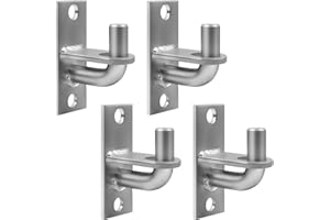 CHXLQQX Heavy Duty Gate Hinges,4Pack Wall Mount Gate Hinge with 5/8 Hinge Pin,Fence Post Chain Link Gate Hinge for Farm Gates, Fences, Barns, Sheds & Outdoor Gates (Screws Not Included)